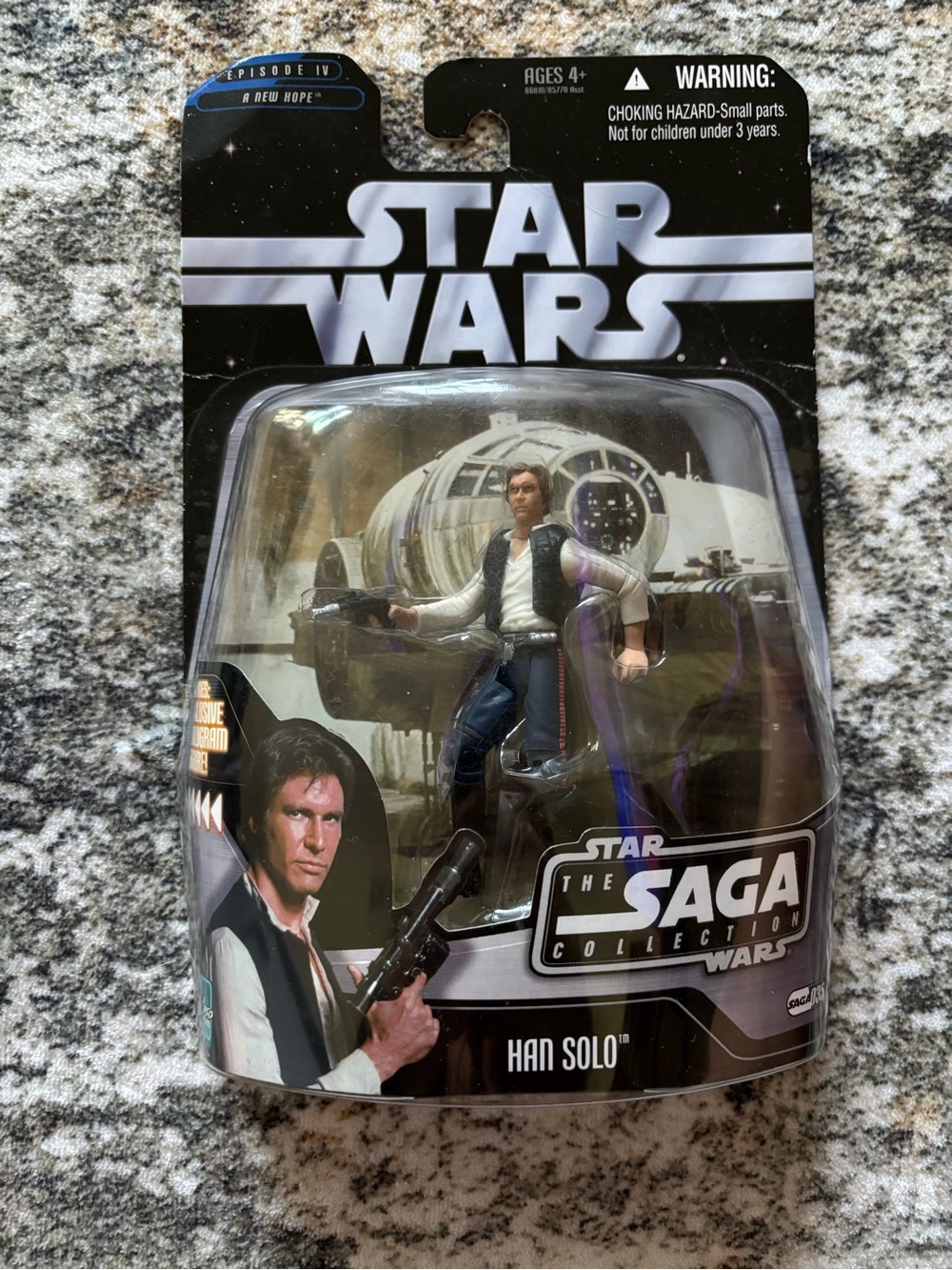 Star Wars Han Solo Action Figure - White, Black, Blue